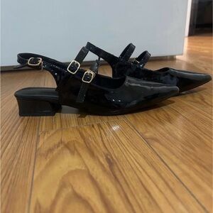 Black Slingback Women's Dress Shoes